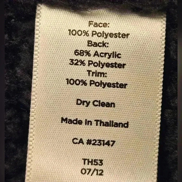 Talbots Woman Faux Suede Sherpa Lined Black Long Coat Sz 18 EUC Winter - Picture 8 of 15